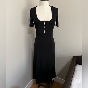 LPA Black midi dress